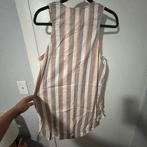Show Me Your MuMu stripped linen tank